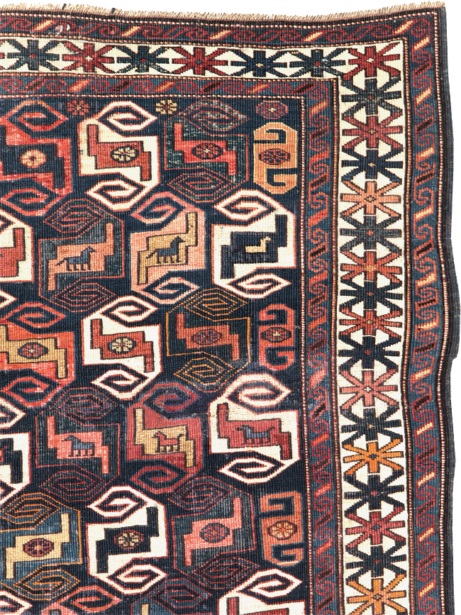 Antique Caucasian Kuba Rug, No.21082 - Gsblank