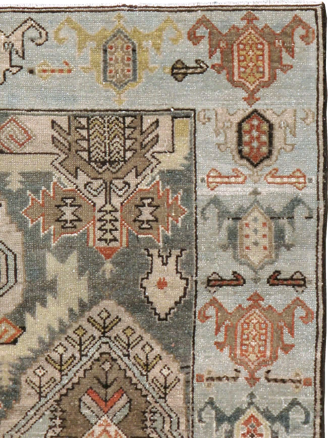 Vintage Persian Malayer Accent Rug, No.21117 - Gsblank