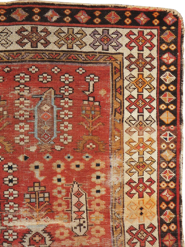 Antique Caucasian Rug, No.21135 - Gsblank