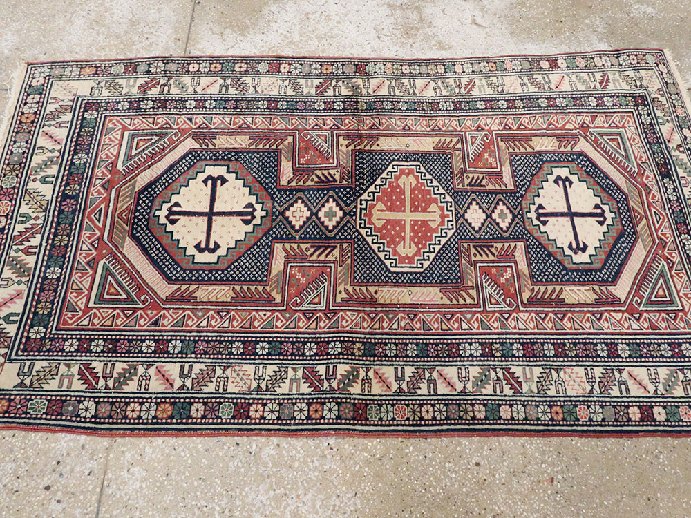 Antique Caucasian Shirvan Rug, No.21136 - Gsblank