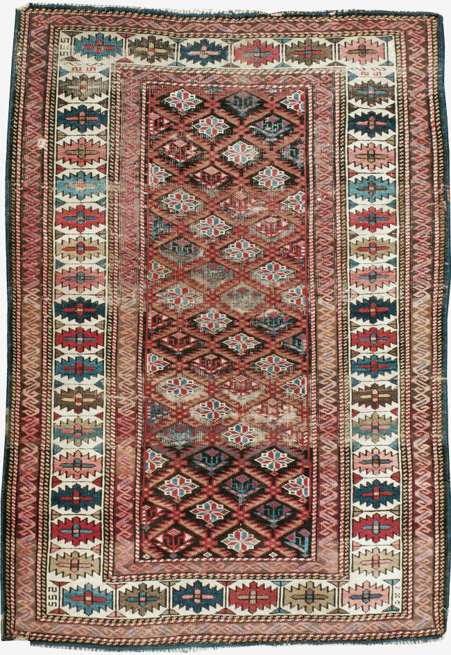 Antique Caucasian Kuba Rug, No.21138 - Gsblank