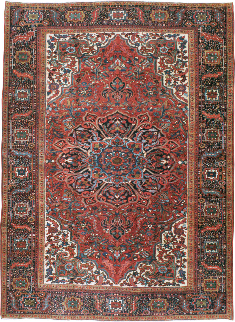 Vintage Persian Heriz Carpet, No.21148 - Gsblank