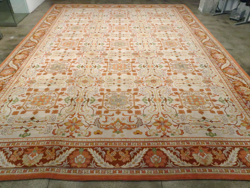 Vintage Spanish Cuenca Oversize Carpet, No.21154 - Gsblank