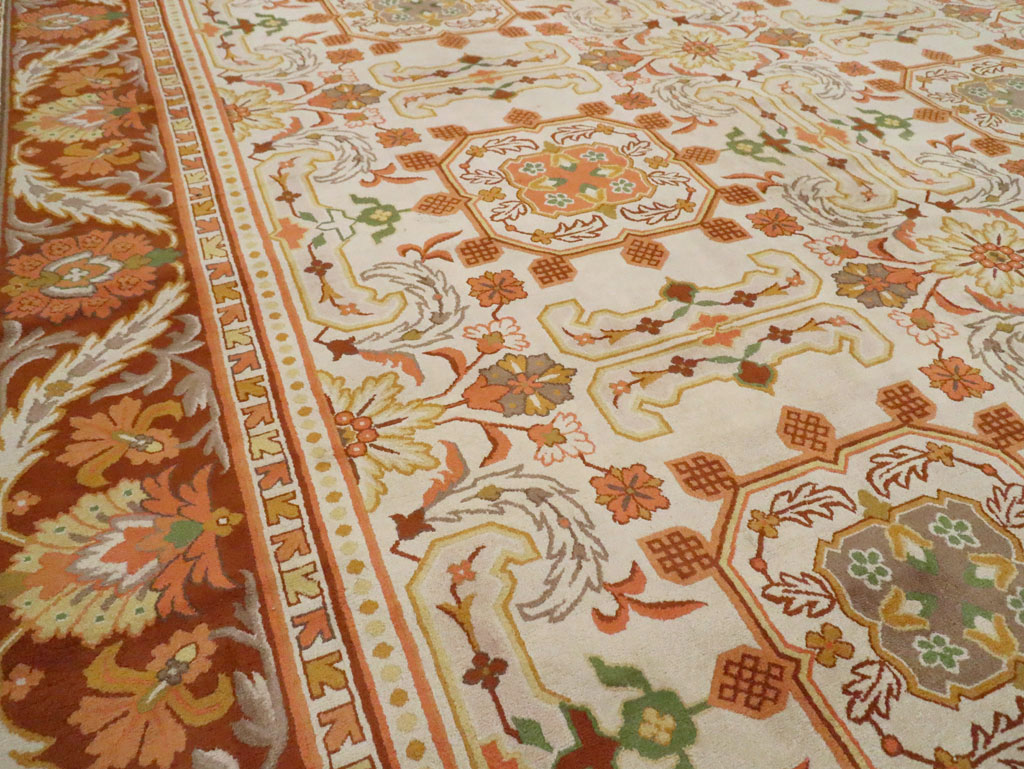 Vintage Spanish Cuenca Oversize Carpet, No.21154 - Gsblank