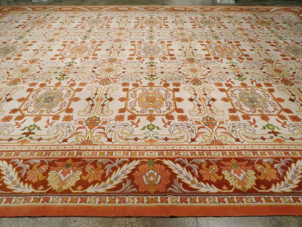 Vintage Spanish Cuenca Oversize Carpet, No.21154 - Gsblank