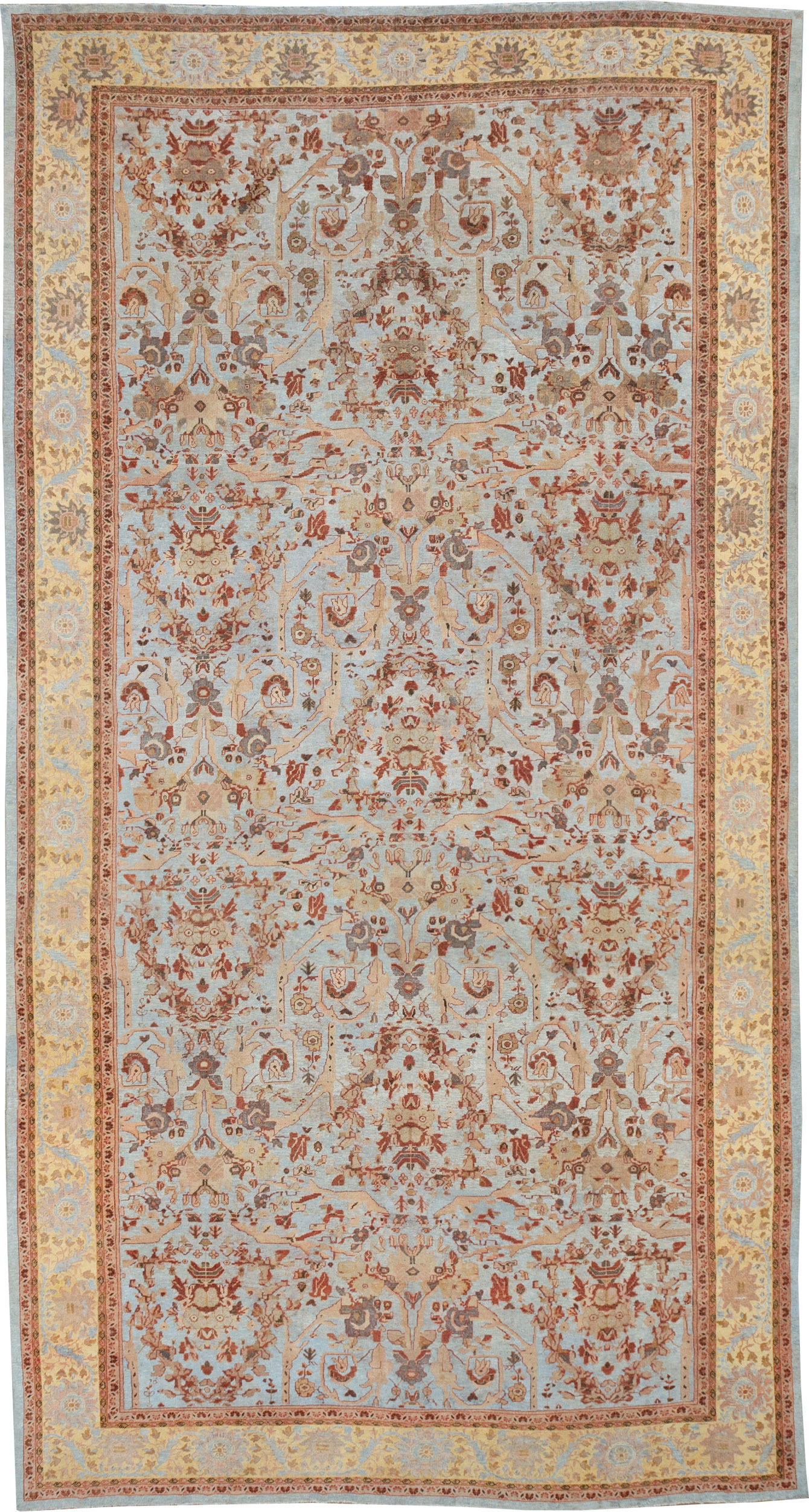 Antique Persian Mahal Oversize Carpet, No.21160 - Gsblank