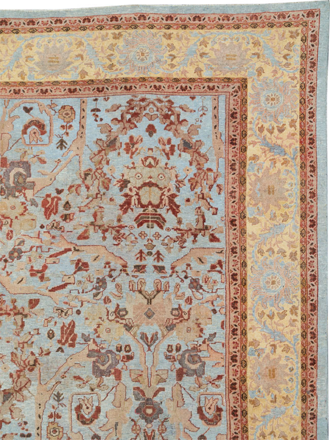 Antique Persian Mahal Oversize Carpet, No.21160 - Gsblank