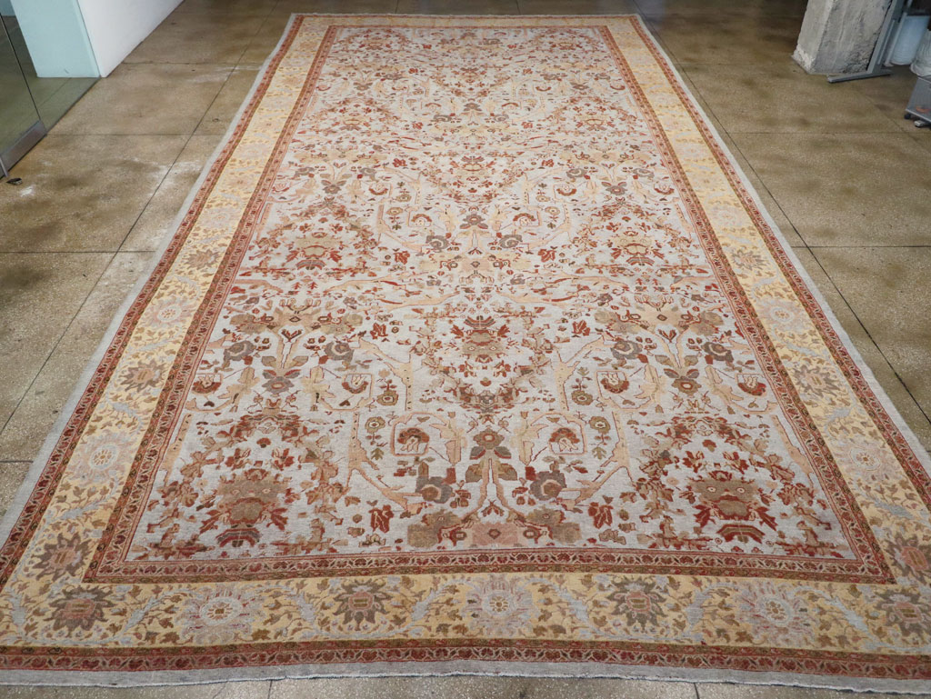 Antique Persian Mahal Oversize Carpet, No.21160 - Gsblank