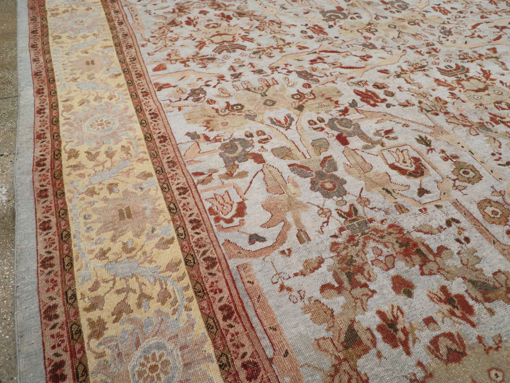 Antique Persian Mahal Oversize Carpet, No.21160 - Gsblank