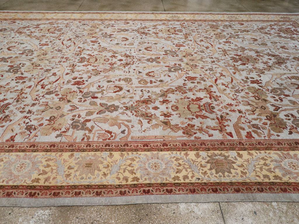 Antique Persian Mahal Oversize Carpet, No.21160 - Gsblank
