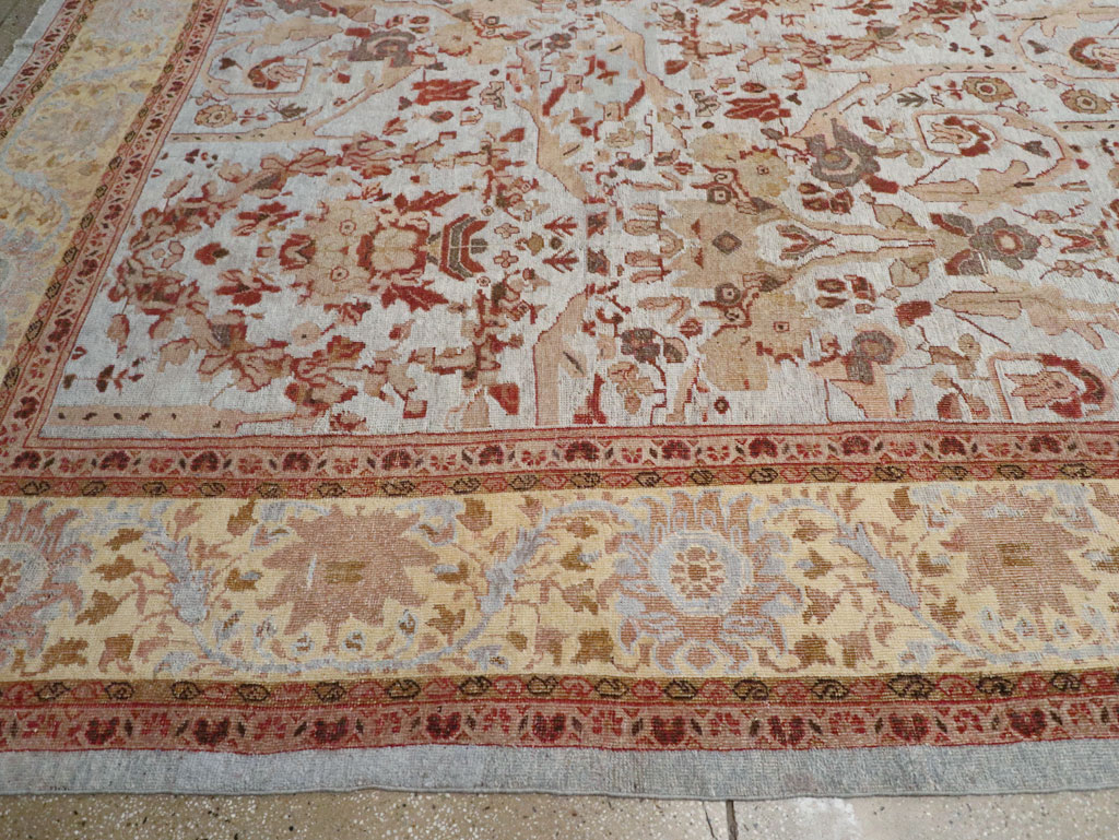 Antique Persian Mahal Oversize Carpet, No.21160 - Gsblank