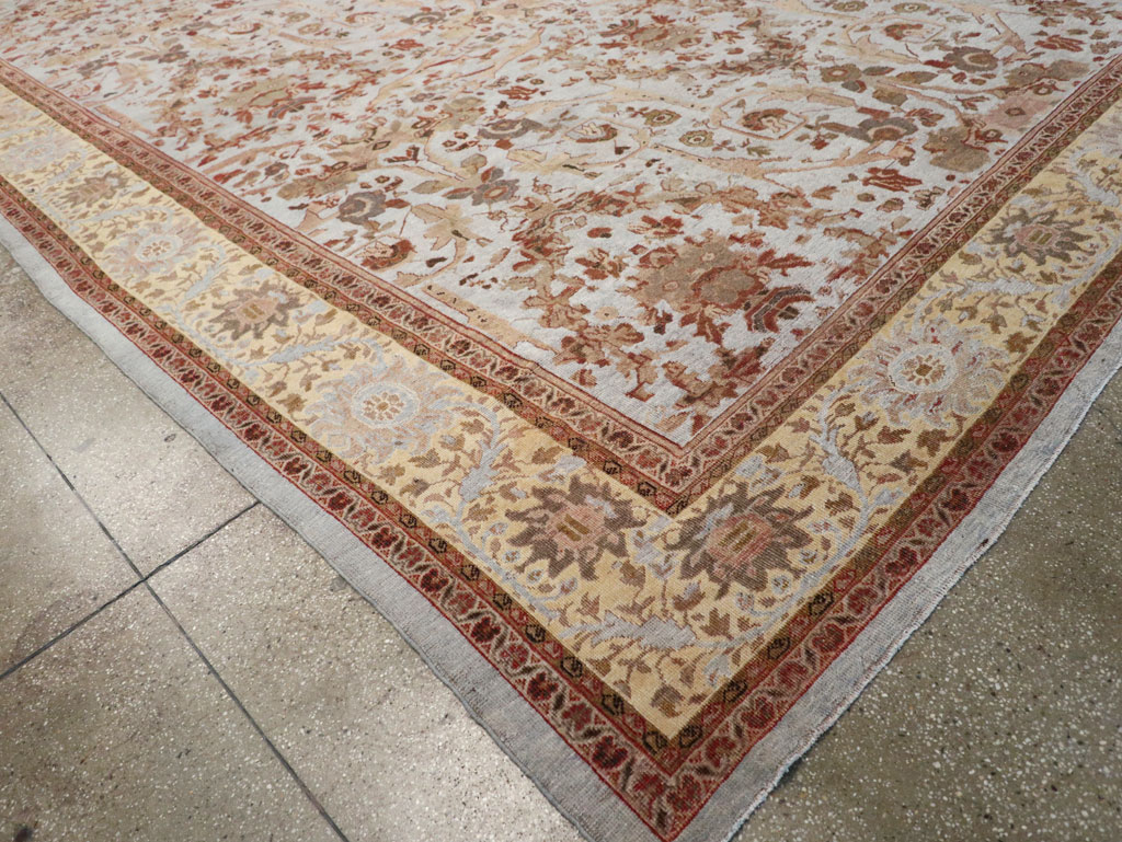 Antique Persian Mahal Oversize Carpet, No.21160 - Gsblank