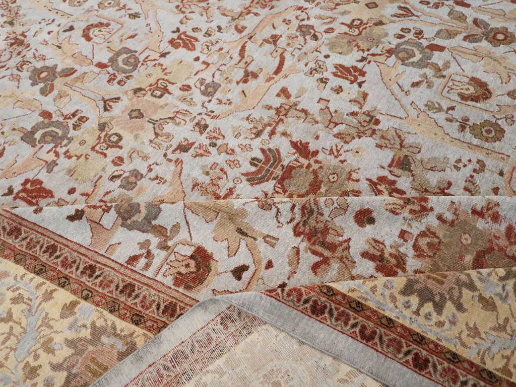 Antique Persian Mahal Oversize Carpet, No.21160 - Gsblank