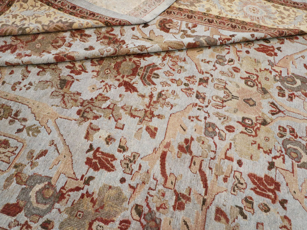 Antique Persian Mahal Oversize Carpet, No.21160 - Gsblank