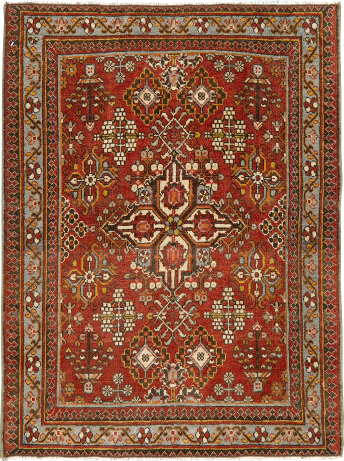 Vintage Persian Joshegan Rug, No.21179 - Gsblank