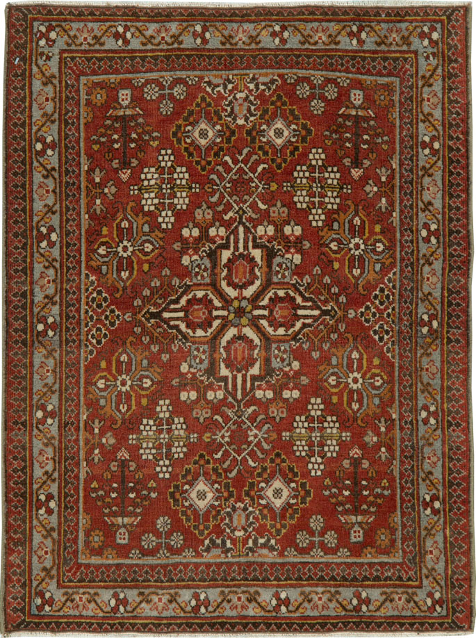 Vintage Persian Joshegan Rug, No.21179 - Gsblank