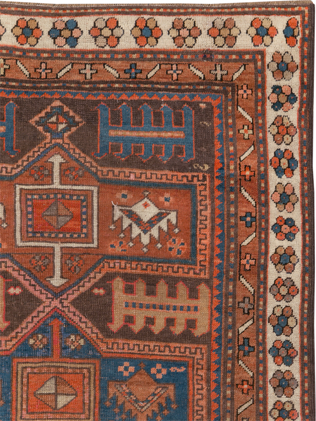 Antique Caucasian Kazak Rug, No.21183 - Gsblank