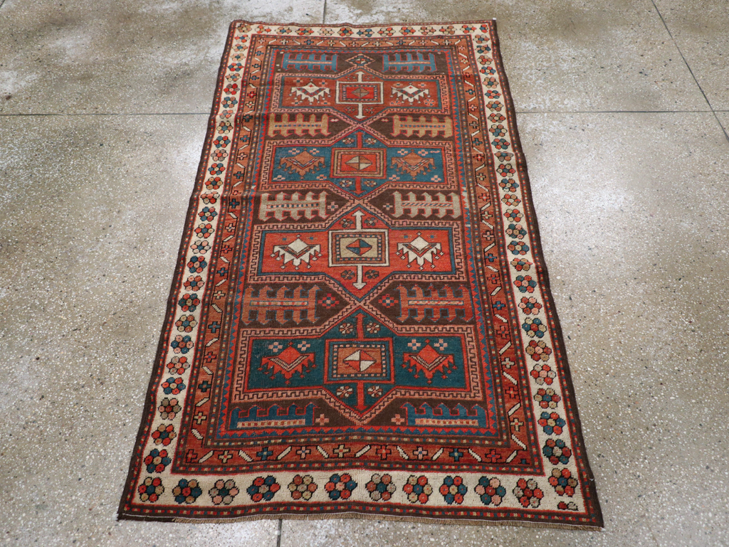 Antique Caucasian Kazak Rug, No.21183 - Gsblank