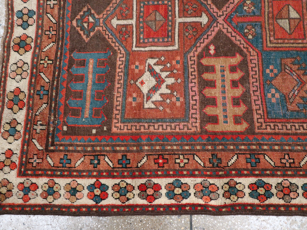 Antique Caucasian Kazak Rug, No.21183 - Gsblank