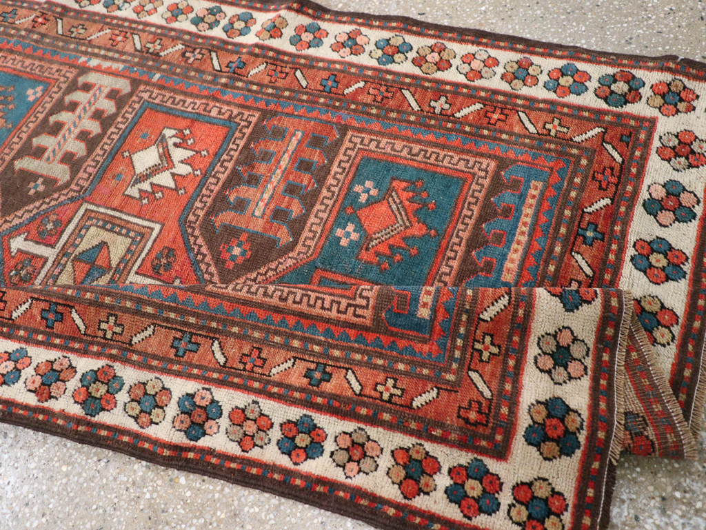 Antique Caucasian Kazak Rug, No.21183 - Gsblank