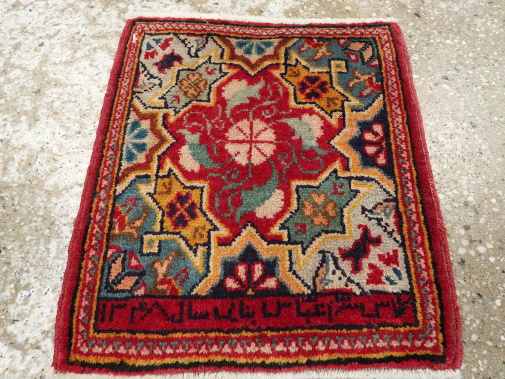 Vintage Persian Sampler Kashan Rug, No.21211 - Gsblank