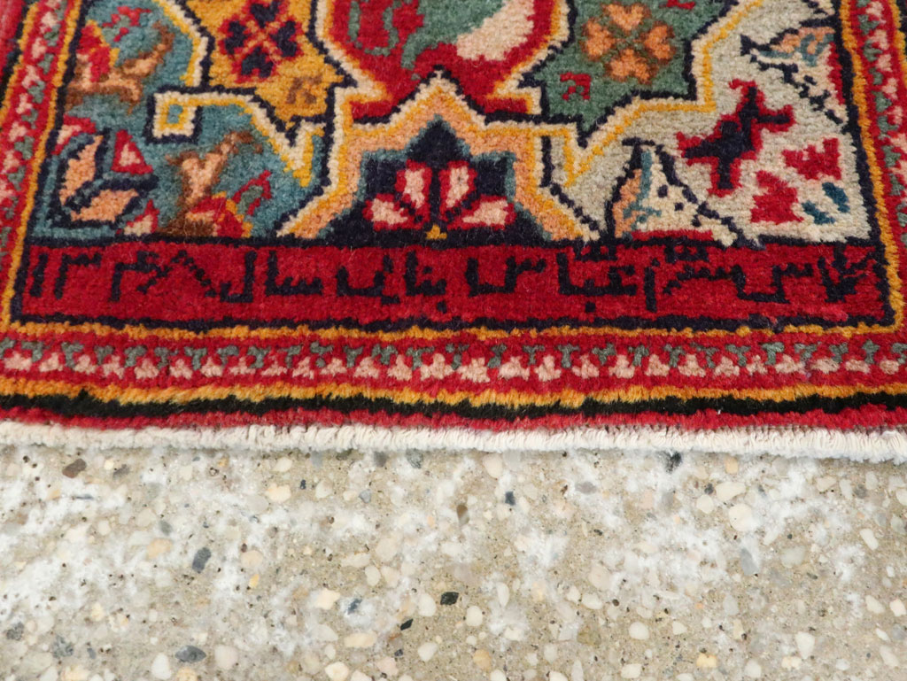 Vintage Persian Sampler Kashan Rug, No.21211 - Gsblank