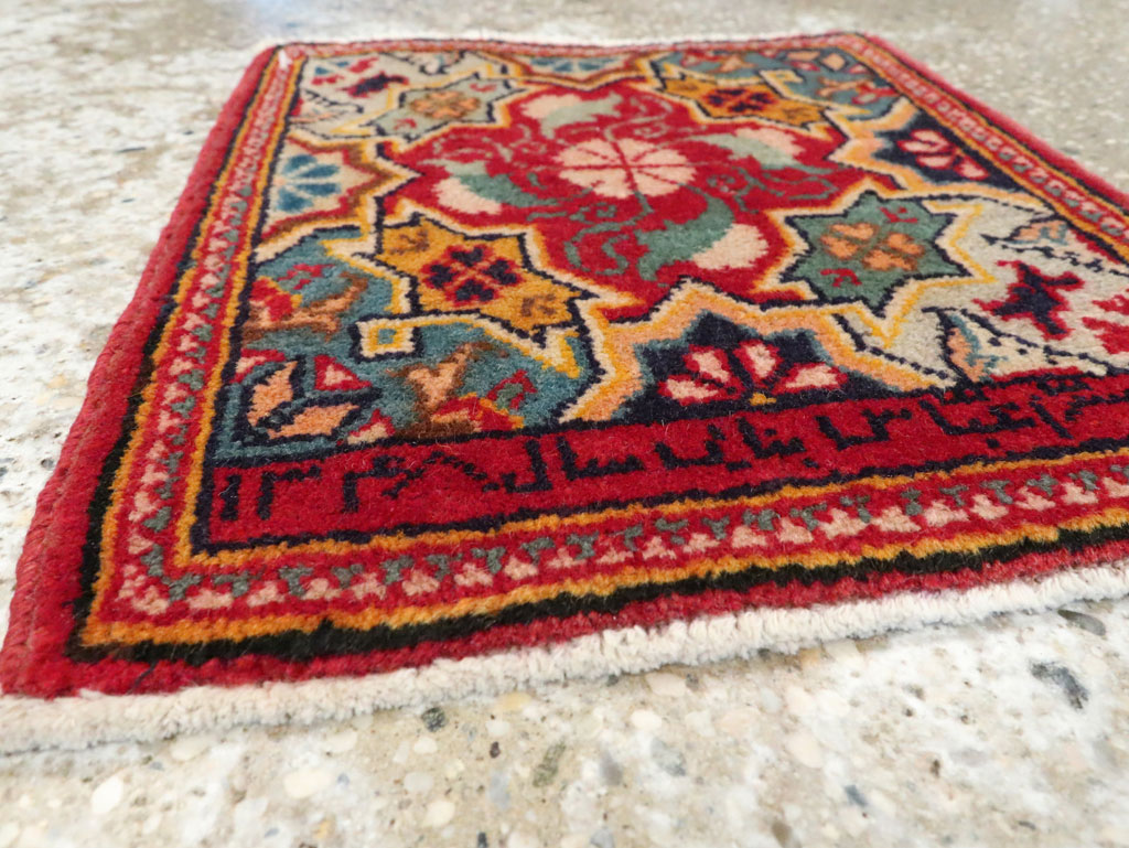 Vintage Persian Sampler Kashan Rug, No.21211 - Gsblank