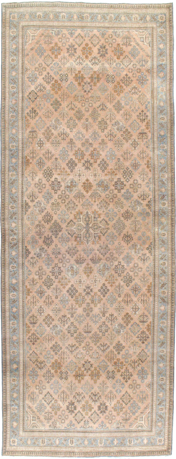 Antique Persian Joshegan Wide Gallery Runner, No.21214 - Gsblank