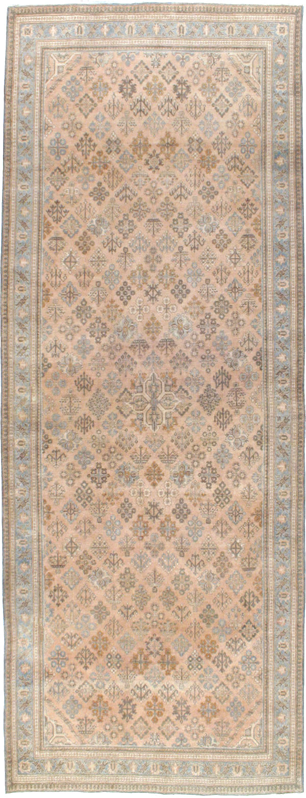 Antique Persian Joshegan Wide Gallery Runner, No.21214 - Gsblank