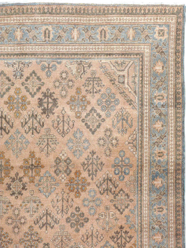 Antique Persian Joshegan Wide Gallery Runner, No.21214 - Gsblank