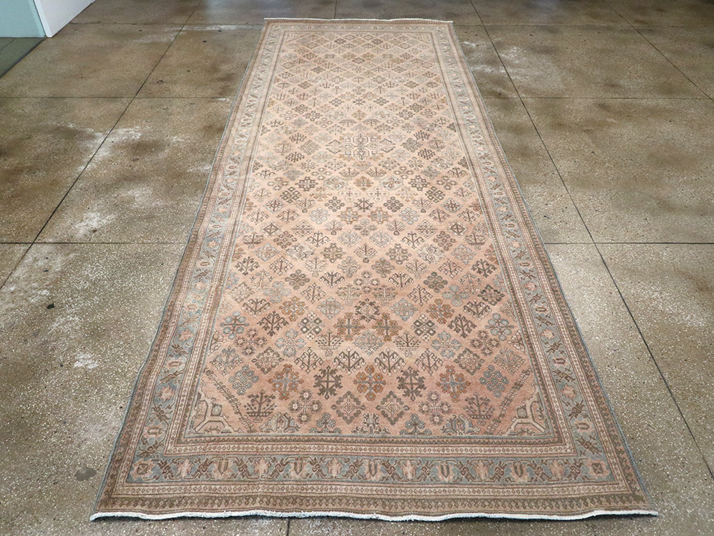 Antique Persian Joshegan Wide Gallery Runner, No.21214 - Gsblank