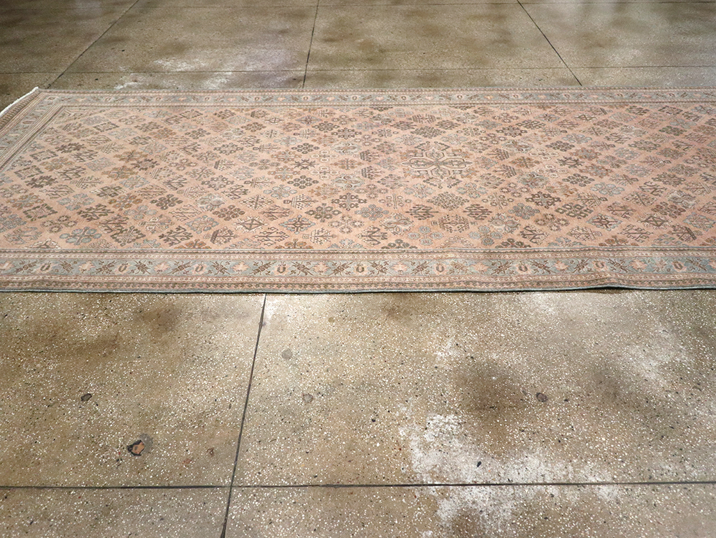 Antique Persian Joshegan Wide Gallery Runner, No.21214 - Gsblank