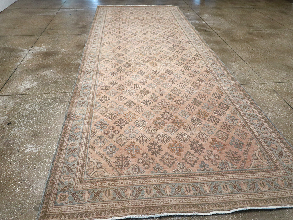 Antique Persian Joshegan Wide Gallery Runner, No.21214 - Gsblank