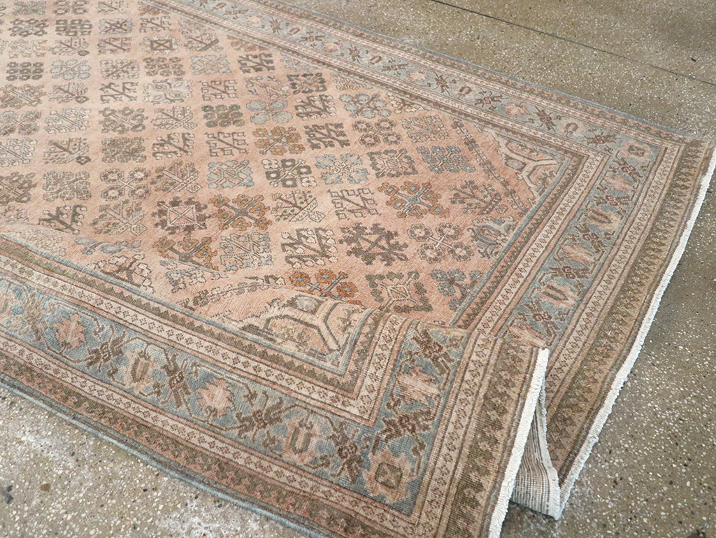 Antique Persian Joshegan Wide Gallery Runner, No.21214 - Gsblank