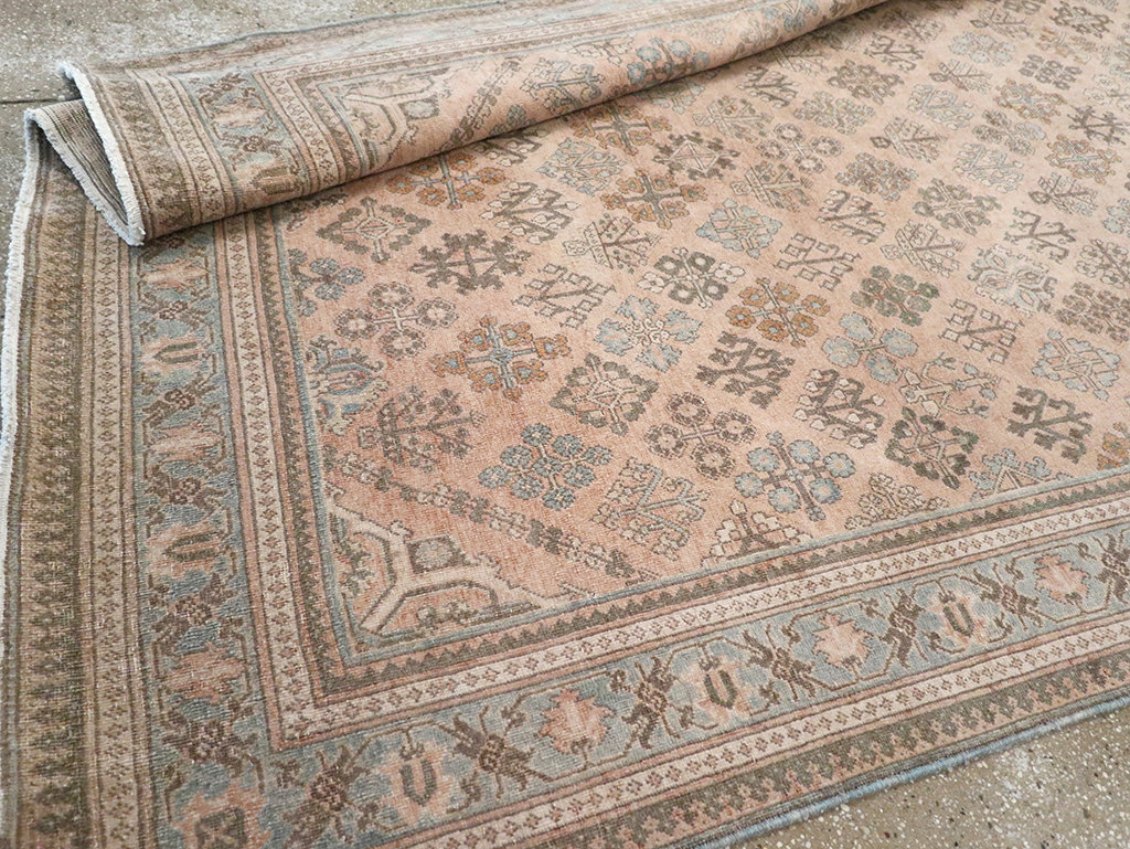 Antique Persian Joshegan Wide Gallery Runner, No.21214 - Gsblank