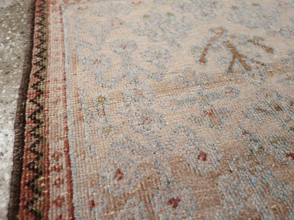 Vintage Persian Joshegan Square Throw Rug, No.21243 - Gsblank