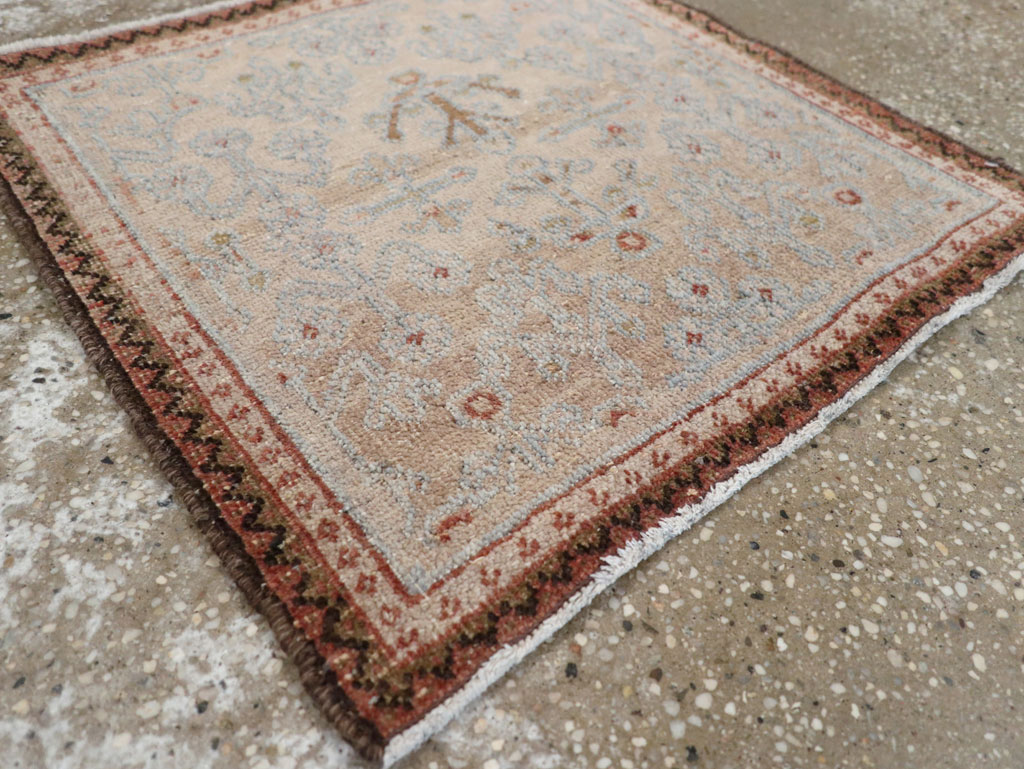 Vintage Persian Joshegan Square Throw Rug, No.21243 - Gsblank