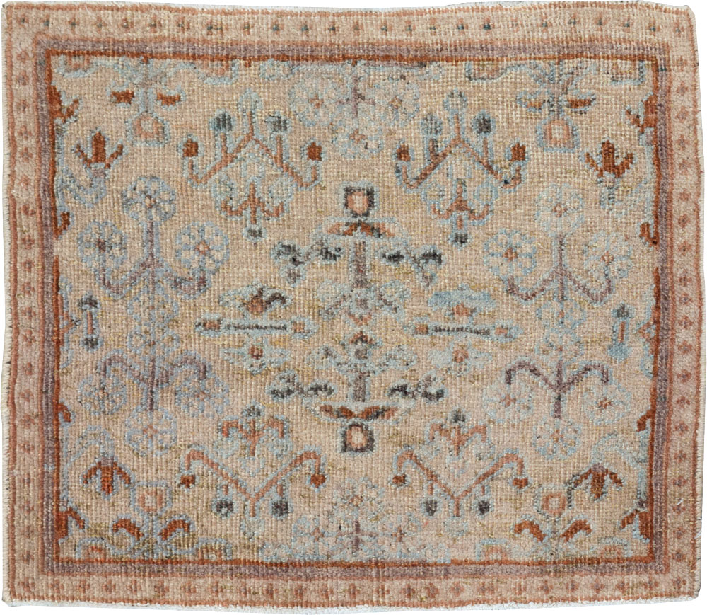 Vintage Persian Joshegan Square Throw Rug, No.21253 - Gsblank