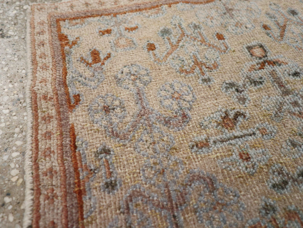 Vintage Persian Joshegan Square Throw Rug, No.21253 - Gsblank