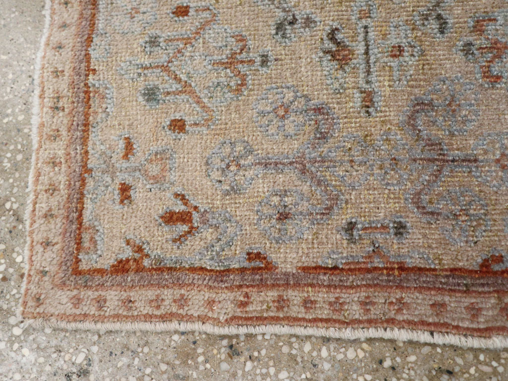 Vintage Persian Joshegan Square Throw Rug, No.21253 - Gsblank