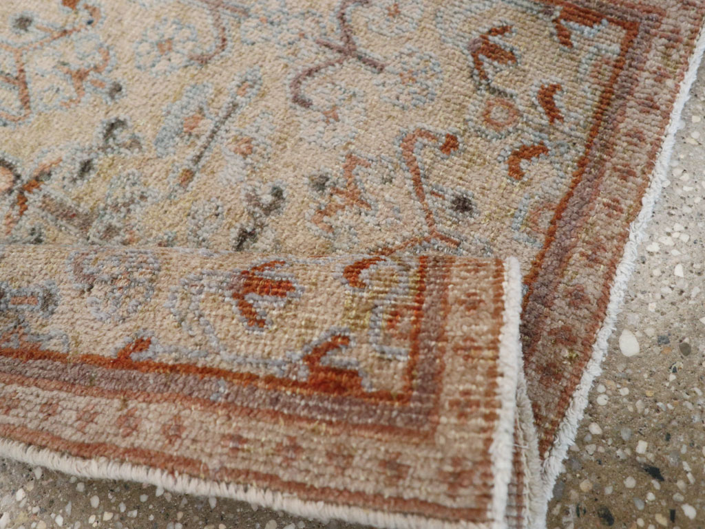 Vintage Persian Joshegan Square Throw Rug, No.21253 - Gsblank