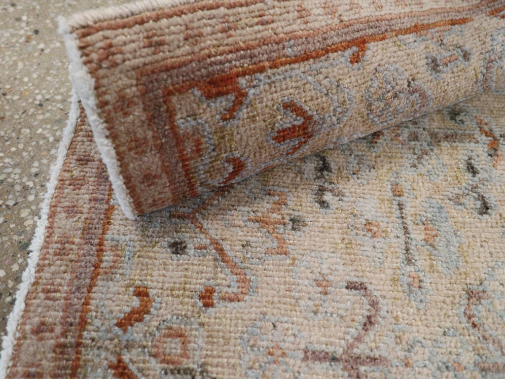 Vintage Persian Joshegan Square Throw Rug, No.21253 - Gsblank