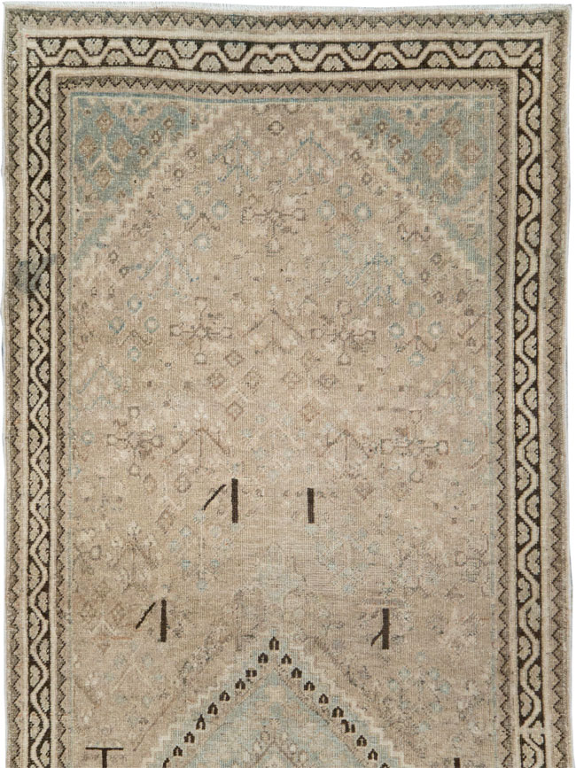 Vintage Persian Joshegan Runner, No.21258 - Gsblank