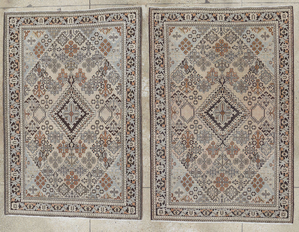 Vintage Persian Joshegan Rug (Pair: 2 of 2), No.21267 - Gsblank