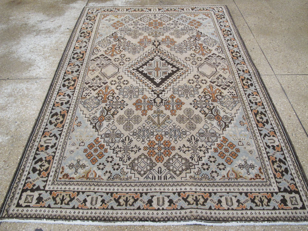 Vintage Persian Joshegan Rug (Pair: 2 of 2), No.21267 - Gsblank