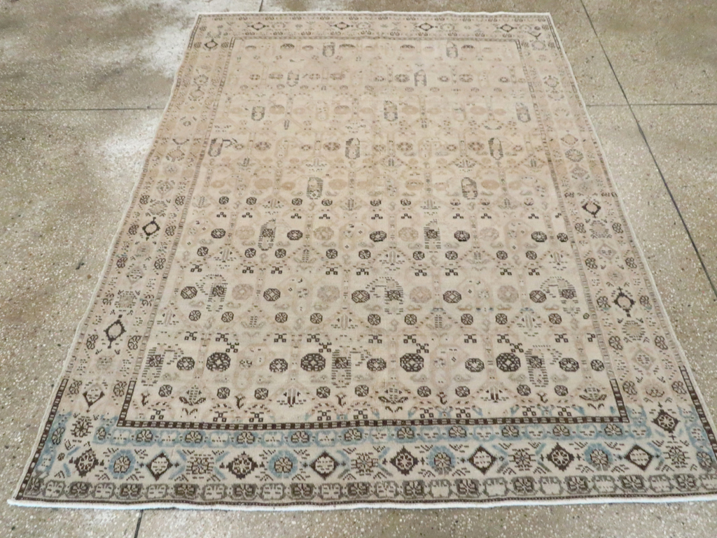 Vintage Persian Afshar Accent Rug, No.21280 - Gsblank