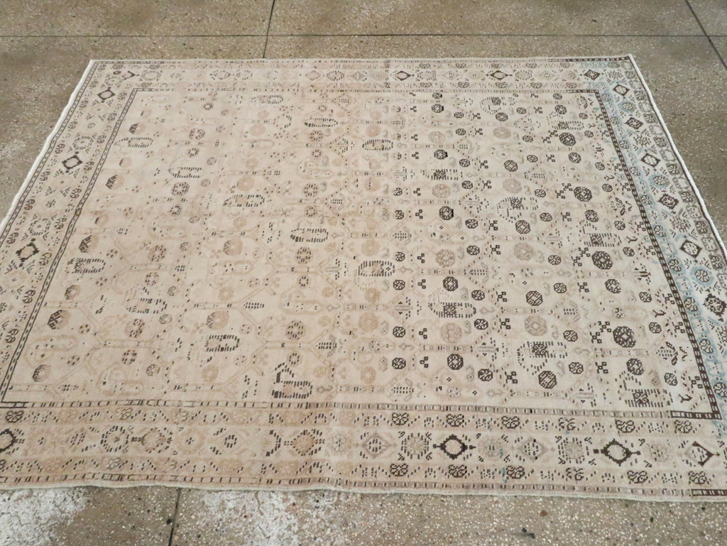 Vintage Persian Afshar Accent Rug, No.21280 - Gsblank