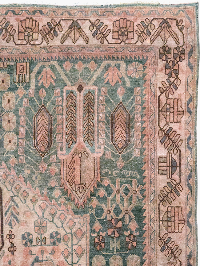 Vintage Persian Afshar Accent Rug, No.21289 - Gsblank