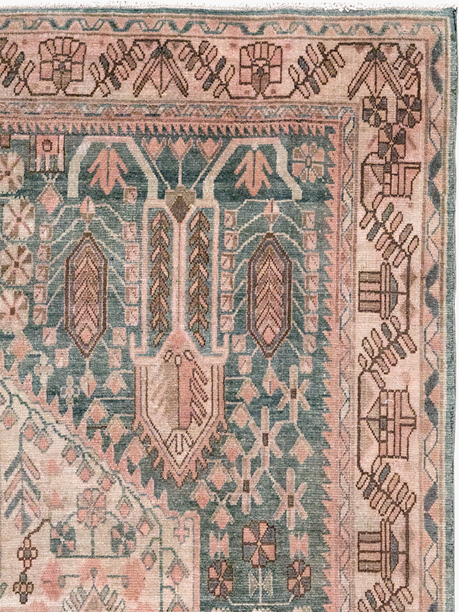 Vintage Persian Afshar Accent Rug, No.21289 - Gsblank