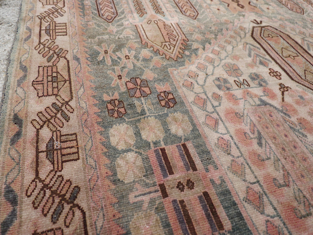 Vintage Persian Afshar Accent Rug, No.21289 - Gsblank